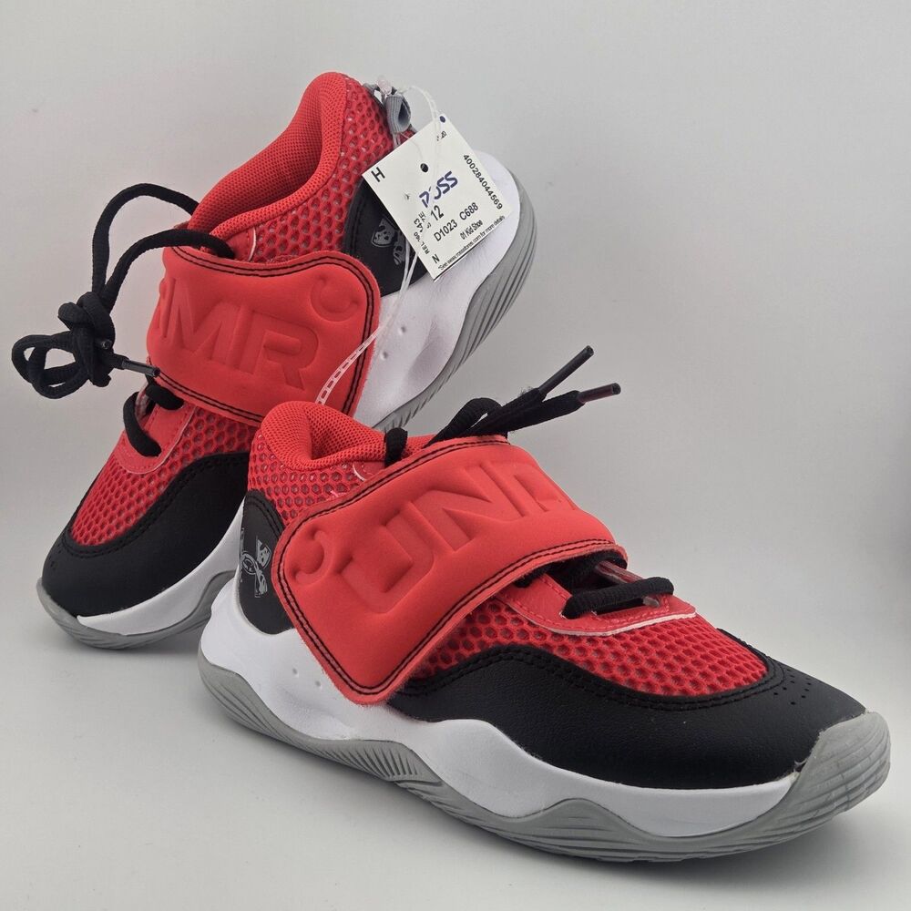 Under Armour Kids' School Zone Basketball 12K Shoe RED/BLK 3026638-600 Support